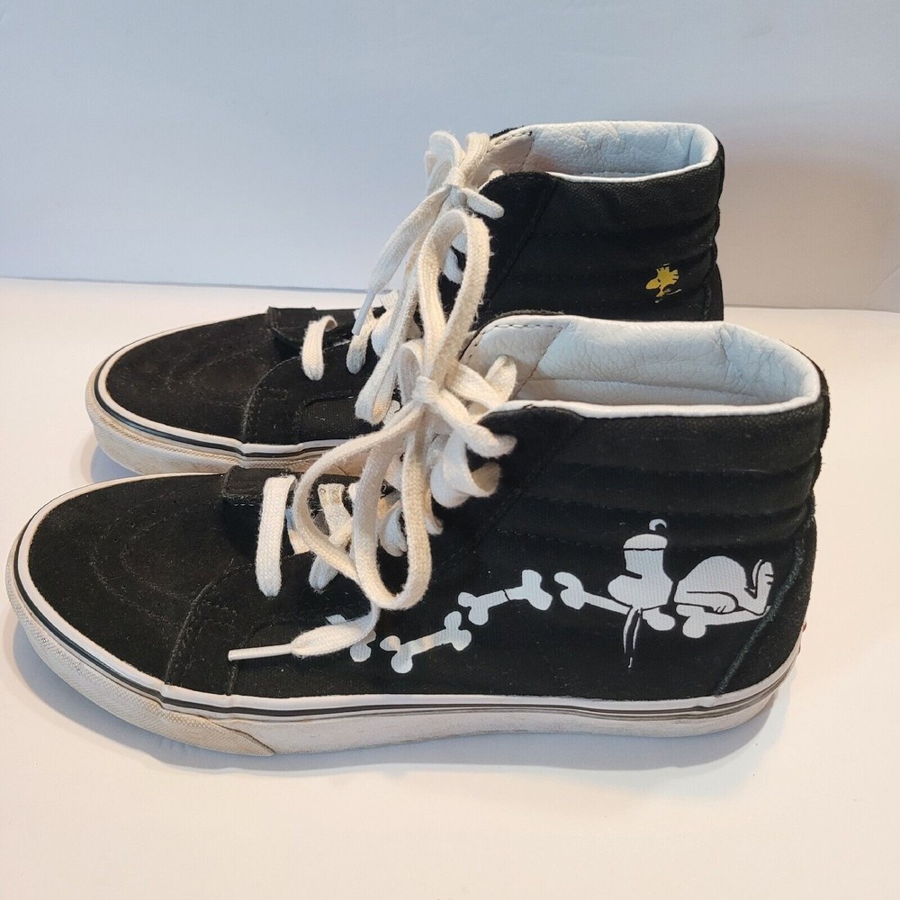 VANS Peanuts SK8 Hi-Top 721356 Snoopy Men's 8 / Women's 9.5 US Worn